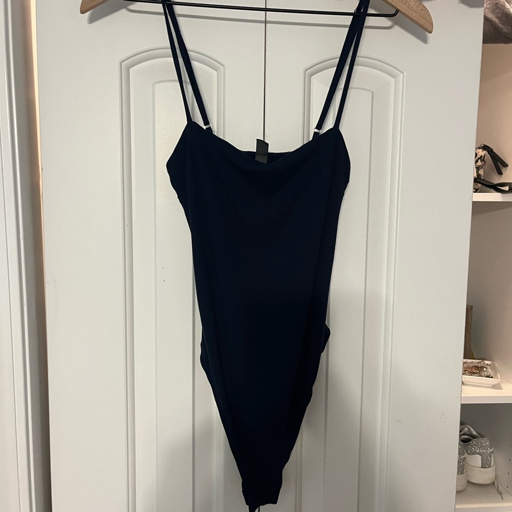Navy blue bodysuit